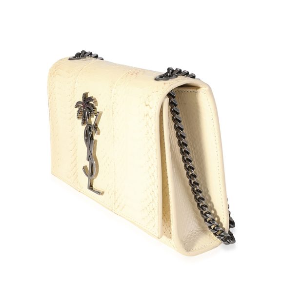 Saint Laurent White Creme Ayers Small Kate Palm Tree Bag - Picture 5 of 8